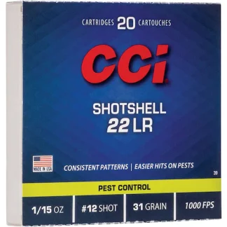 CCI Shotshell 22LR Ammo 31 Grain Lead Shot - Fast Ship