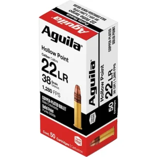 Buy Aguila Super Extra High Velocity 22LR Ammo 38 Grain Plated Hollow Point