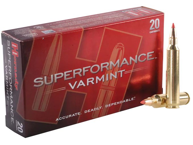 New Hornady Superformance Varmint 204 Ruger Ammo 40 Grain Hornady V-Max Polymer Tip 500rounds