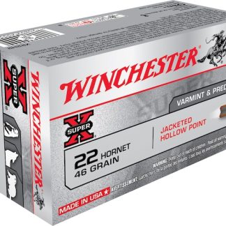 New Winchester Super X 22 Hornet Ammo 46 Grain Jacketed Hollow Point  200 rounds