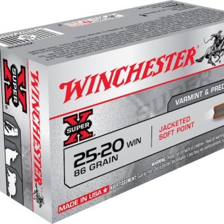 Winchester Super X 25-20 WCF Ammo 86 Grain Jacketed Soft Point Box of 50 - Best Price