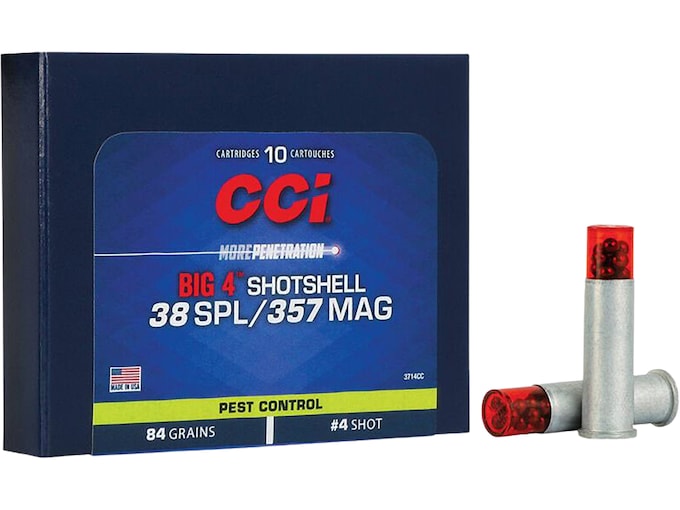 CCI Big 4 Shotshell 38 Special Ammo 84 Grain Lead Shot 200 rounds Direct