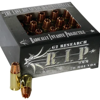 Order G2 Research R.I.P. 9mm Luger Ammo 92 Grain G2 R.I.P. Fragmenting Hollow Point Lead Free Box of 100 rounds Online