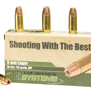 Order IMI 9mm Luger Ammo 115 Grain Jacketed Hollow Point Online