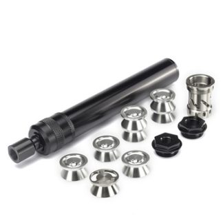 1.25″OD 6.9″L Solvent Trap Fuel Filter 1/2×28+5/8×24 K Cup 1x SS Cup,7x Alu Cups + Trilug 3 Lug +1/2×28 or 5/8×24 Adapter Combo - Solvent Traps | P80 Source