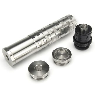 7″L 1.5″OD Dodecagonal Stainless Steel Modular Solvent Trap 5/8×24+1/2×28 1.375×24 MST+ 13.5x1LH,1/2×28,9/16×24,.578×28 Booster - Solvent Traps | P80 Source